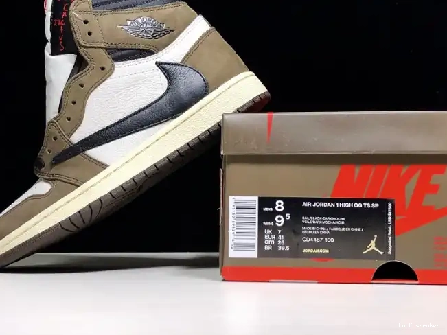 Rep LUCY Retro 100 'Mocha' 1 CD4487 - High Air Jordan OG x Scott Travis 0408